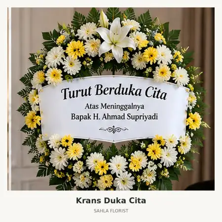 Krans Bunga Duka Demak